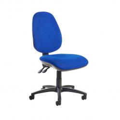 Cheap Stationery Supply of Jota high back operator chair with no arms - blue Office Statationery