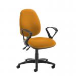 Jota high back operator chair with fixed arms - Solano Yellow JH43-000-YS072
