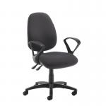 Jota high back operator chair with fixed arms - Blizzard Grey JH43-000-YS081