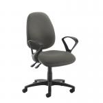 Jota high back operator chair with fixed arms - Slip Grey JH43-000-YS094