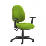 Jota high back operator chair with adjustable arms - green JH44-000-GRN