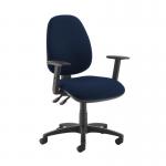 Jota high back operator chair with adjustable arms - Costa Blue JH44-000-YS026