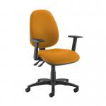 Jota high back operator chair with adjustable arms - Solano Yellow JH44-000-YS072