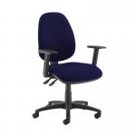 Jota high back operator chair with adjustable arms - Ocean Blue JH44-000-YS100