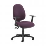 Jota high back operator chair with adjustable arms - Bridgetown Purple JH44-000-YS102