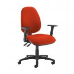 Jota high back operator chair with adjustable arms - Tortuga Orange JH44-000-YS168