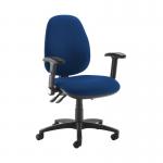 Jota high back operator chair with folding arms - Curacao Blue JH46-000-YS005