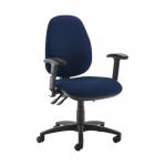 Jota high back operator chair with folding arms - Costa Blue JH46-000-YS026