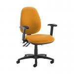 Jota high back operator chair with folding arms - Solano Yellow JH46-000-YS072