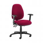 Jota high back operator chair with folding arms - Diablo Pink JH46-000-YS101