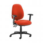 Jota high back operator chair with folding arms - Tortuga Orange JH46-000-YS168