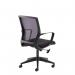 Jonas black mesh back operator chair with black fabric seat and black base JNS300T1-K