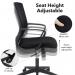 Jonas black mesh back operator chair with black fabric seat and black base JNS300T1-K