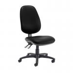 Jota extra high back operator chair with no arms - Nero Black vinyl JX40-000-00110