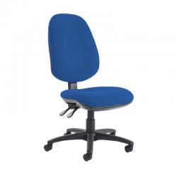 Cheap Stationery Supply of Jota extra high back operator chair with no arms - Scuba Blue Office Statationery