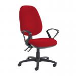 Jota extra high back operator chair with fixed arms - Panama Red JX43-000-YS079