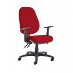 Jota extra high back operator chair with adjustable arms - Panama Red