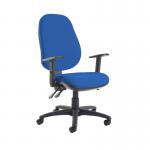 Jota extra high back operator chair with adjustable arms - Scuba Blue JX44-000-YS082