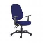 Jota extra high back operator chair with adjustable arms - Ocean Blue JX44-000-YS100