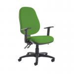Jota extra high back operator chair with adjustable arms - Lombok Green JX44-000-YS159