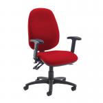 Jota extra high back operator chair with folding arms - Panama Red JX46-000-YS079