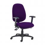 Jota extra high back operator chair with folding arms - Tarot Purple JX46-000-YS084