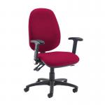 Jota extra high back operator chair with folding arms - Diablo Pink JX46-000-YS101