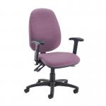 Jota extra high back operator chair with folding arms - Bridgetown Purple JX46-000-YS102