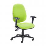 Jota extra high back operator chair with folding arms - Madura Green JX46-000-YS156