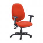 Jota extra high back operator chair with folding arms - Tortuga Orange JX46-000-YS168