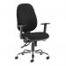 Jota Ergo 24hr ergonomic asynchro task chair - black JXERGOB-BLK