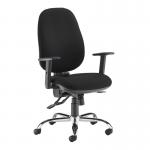 Jota Ergo 24hr ergonomic asynchro task chair - black JXERGOB-BLK