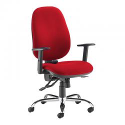 Cheap Stationery Supply of Jota ergo 24hr ergonomic asynchro task chair - red Office Statationery