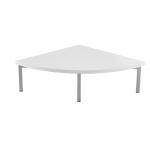 Kraft corner unit table 700mm x 700mm with white top - made to order
