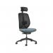 Kura mesh task chair, integrated seat adjustment, lumbar height & depth adjustment, synchronised mechanism, adjustable head rest - made to order KUKH10