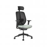 Kura mesh task chair, integrated seat adjustment, lumbar adjustment, synchronised mechanism, 4D adjustable arms, adjustable head rest- made to order KUKH14