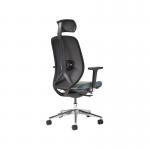 Kura mesh task chair, integrated seat adjustment, lumbar adjustment, synchronised mechanism, 2D adjustable arms, adjustable head rest - made to order KUKH22