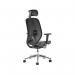 Kura mesh task chair, integrated seat adjustment, lumbar adjustment, synchronised mechanism, 2D adjustable arms, adjustable head rest - made to order KUKH22