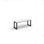 Otto benching solution low bench 1050mm wide - black frame, white top LB1050-K-WH