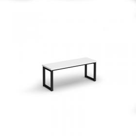 Otto benching solution low bench 1050mm wide - black frame, white top LB1050-K-WH