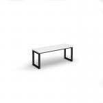 Otto benching solution low bench 1050mm wide - black frame, white top LB1050-K-WH