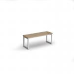Otto benching solution low bench 1050mm wide - silver frame, kendal oak top LB1050-S-KO