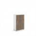 Wooden storage lockers 6 door - white with nebraska oak doors LCK6DNO