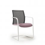 Lacey Meeting Chair - Cantilever Base - White LCY01-WH