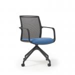 Lacey Meeting Chair - Pyramidal Base - Black LCY02-K
