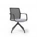 Lacey Meeting Chair - Pyramidal Mobile Base - Black LCY03-K