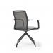 Lacey Meeting Chair - Pyramidal Mobile Base - Black LCY03-K