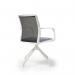 Lacey Meeting Chair - Pyramidal Mobile Base - White LCY03-WH