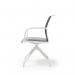 Lacey Meeting Chair - Pyramidal Mobile Base - White LCY03-WH