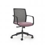 Lacey Meeting Chair - 5-Star Swivel Base - Black LCY04-K
